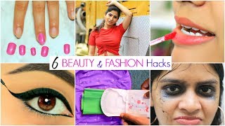 6 Life Saving BEAUTY amp FASHION Hacks  Fun ShrutiArjunAnand Anaysa [upl. by Gibun]