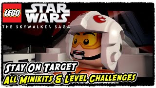 Lego Skywalker Saga Stay on Target All Minikits and Level Challenges [upl. by Galer]