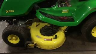 John Deere X350 Mower Deck Removal amp Installation Tutorial by Minnesota Equipment [upl. by Lidstone]