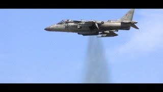 VERTICAL TAKEOFF Harrier Jump Jet  HD video VSTOL [upl. by Akcemat]