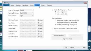MediaShout 6  Bible Settings Tab [upl. by Assilav]