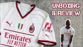 AC Milan 202223 away jersey 17 Leão Unboxing amp Review [upl. by Geanine193]