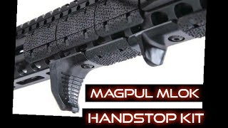 Magpul MLOK Handstop Kit Installation amp Review [upl. by Dekeles]