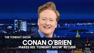 Conan O’Brien Makes His quotTonight Showquot Return and Reminisces on His Time Hosting quotLate Nightquot [upl. by Hamford245]