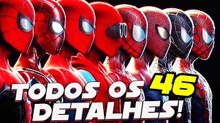 46 DETALHES QUE VOCÃŠ NÃƒO PERCEBEU EM TODOS OS TRAJES DO HOMEM ARANHA [upl. by Chariot]