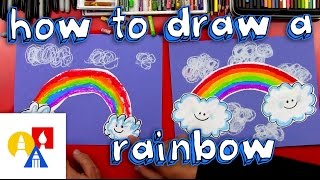 How To Draw A Rainbow for young artists [upl. by Ysnap]