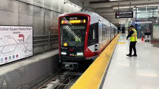 Scenes from SFMTAs Muni Metro  Central Subway [upl. by Gawen969]