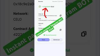 Instant payment Telegram BOT 2024 pamcrypto 2024shorts telegram bot [upl. by Kcor]