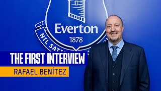 RAFAEL BENITEZ FIRST INTERVIEW AS EVERTON MANAGER [upl. by Aicilegna422]