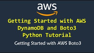 AWS Boto3 Python Crash Course with AWS DynamoDB in Python Crash Course Tutorial [upl. by Tletski]