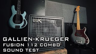 GallienKrueger Fusion 112 Combo Sound Test [upl. by Sirret]