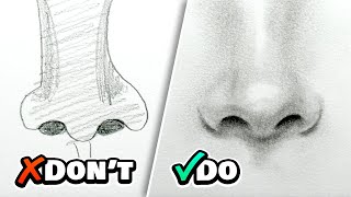 How To Draw A Nose EASY CARTOON noses [upl. by Yasdnyl]