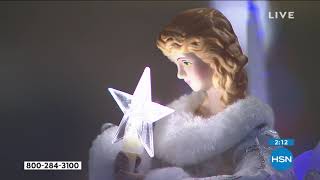 Mr Christmas Animated Angel Fiber Optic Tree and Table [upl. by Idnaj]