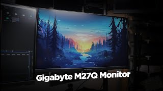 Gigabyte M27Q 27quot 1440p Monitor and Studio Setup  Is It Suitable for Work [upl. by Dadelos]