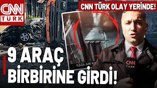 🚨 SON DAKİKA HABERİ İstanbulda 9 Araç Birbirine Girdi Yaralılar Var [upl. by Nakeber]