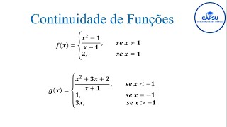 Continuidade de Funções Conceitos Fundamentais e Exemplos [upl. by Arden]