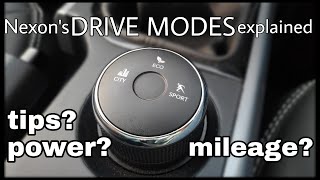 Nexon Drive Modes explained  eco city sports modes  Tata Nexon 2021 Drive modes  Steeropedia [upl. by Emmalyn]