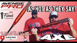 HOT WOW Review of NEW 2023 Axe Avenge Pro Flare Balance Softball Bat [upl. by Aimat670]