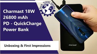 Charmast 26800 mAh PDQuickCharge Power Bank 18W  Unboxing amp First Impressions [upl. by Otrepur]