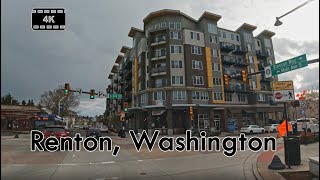 Driving in Downtown Renton Washington  4K [upl. by Mathias]