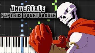 Undertale  Papyrus Bonetrousle  Piano Tutorial Synthesia Download MIDI  PDF Scores [upl. by Ringsmuth943]