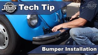 JBugs  Tech Tip  Beetle Bumper Installation [upl. by Cassius]