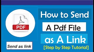 How to Send a Pdf As a Link [upl. by Niar]