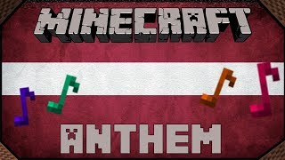 Minecraft Latvian Anthem in Noteblocks [upl. by Kenaz]