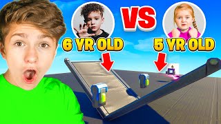 5 YEAR OLD Vs 6 YEAR OLD Youngest Fortnite Players 1v1 [upl. by Fricke848]