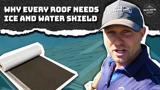 Why Every Roof Needs Ice And Water Shield  Peel and Stick Underlayment [upl. by Bartie]