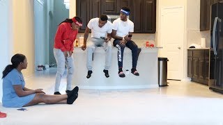 PEED ON MYSELF PRANK ON ARMON AND TREY [upl. by Tiemroth]