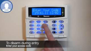 How to operate your Texecom Premier alarm system via the keypad [upl. by Oneladgam]