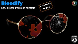 Tutorial Procedural blood splatters in Blender [upl. by Nlyak660]