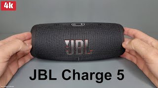 JBL Charge 5 Bluetooth Speaker Review Available in 4K [upl. by Lotsirb]