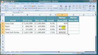 How To Calculate Market Share in Excel [upl. by Harutak]