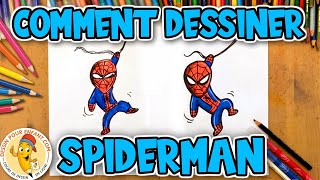 Comment dessiner SPIDERMAN très facile  Dessin Pour Enfant [upl. by Llenahs]