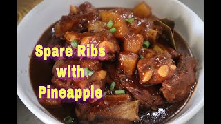 Spare Ribs with Pineapple  How to cook Spare Ribs  Everyday with Mench [upl. by Otreblide]