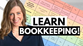 10 ways to LEARN bookkeeping classes and certifications free chart [upl. by Annayr]