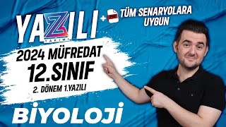 12Sınıf Biyoloji 2Dönem 1Yazılı  20232024 Örnek Sınav [upl. by Eidaj]