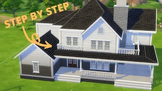 HOW TO BUILD A BIG HOUSE IN SIMS 4  STEP BY STEP [upl. by Elodia]