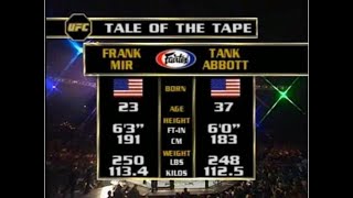 Frank Mir vs Tank Abbott [upl. by Marybella]