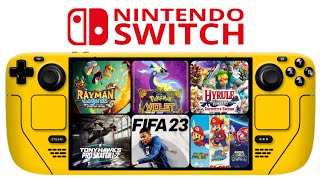 10 Nintendo Switch Games Tested on Yuzu  Switch Emulation Steam Deck  SteamOS [upl. by Nairret240]