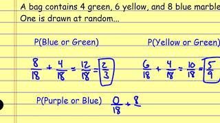 Probability of Mutually Exclusive and Inclusive Events [upl. by Dwane]