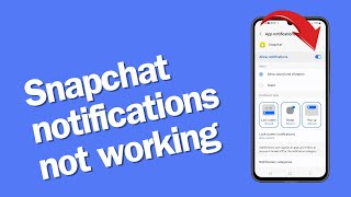 How To Fix Snapchat Notifications Not Working On Galaxy A15 5G [upl. by Irita74]