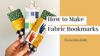 How to Sew Easy Fabric Bookmarks [upl. by Idette]