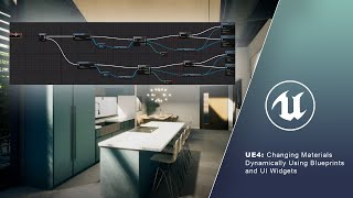 Changing Materials Using Blueprints and UI Widgets in UE4 [upl. by Etat]