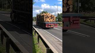 McVicar Wood Lorry on A84 Dobbies Stirling Scotland UK [upl. by Idoj]