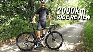 2000km Giant TCR Advanced Pro Disc 2021 Ride Review Update  The good and the not so good [upl. by Perloff]