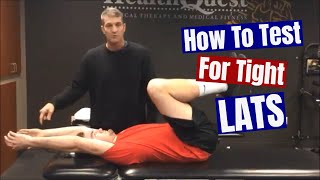 Latissimus Dorsi Muscle Length Test Tight Lats [upl. by Lanny]