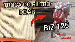 Como trocar o filtro de ar da Biz 125 [upl. by Civ]